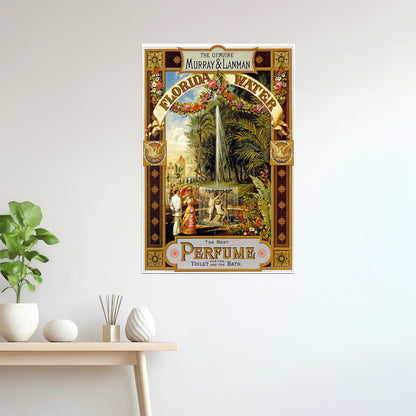 Florida Water | Vintage Murray & Lanman Perfume Advertisement Poster