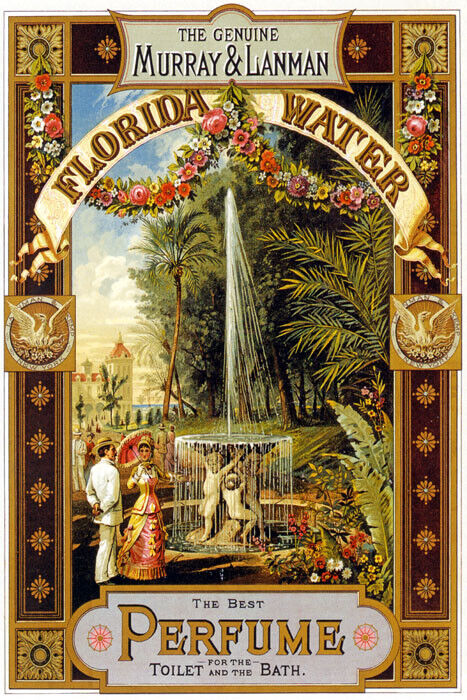 Florida Water | Vintage Murray & Lanman Perfume Advertisement Poster