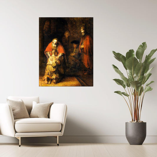 Return of the Prodigal Son | Rembrandt Religious Art Print Poster