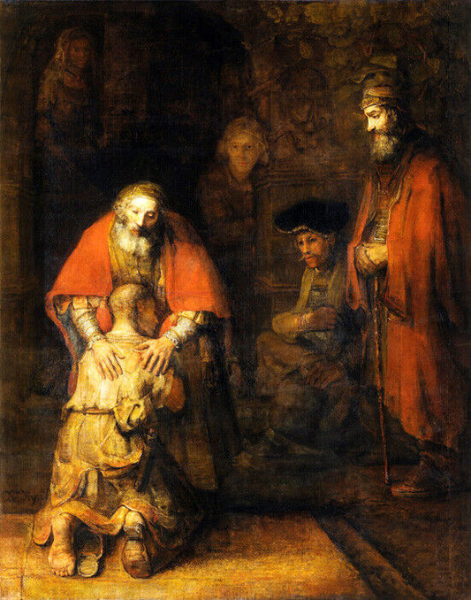 Return of the Prodigal Son | Rembrandt Religious Art Print Poster