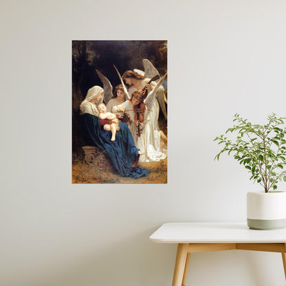 Song of the Angels | Bouguereau Painting of Mary and Baby Jesus Poster