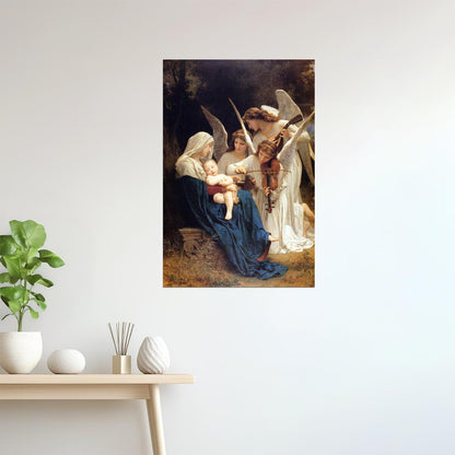 Song of the Angels | Bouguereau Painting of Mary and Baby Jesus Poster