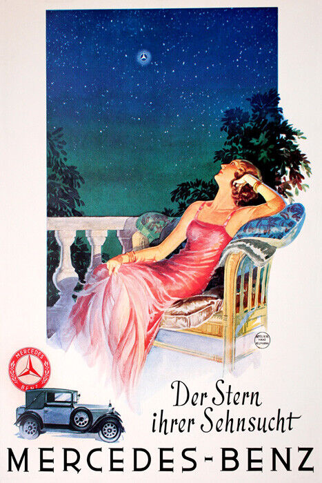 Mercedes-Benz | Vintage German Poster "The Star of Your Desire"