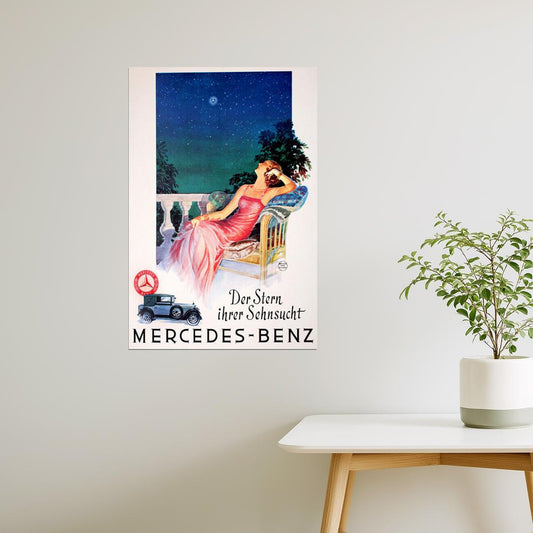 Mercedes-Benz | Vintage German Poster "The Star of Your Desire"