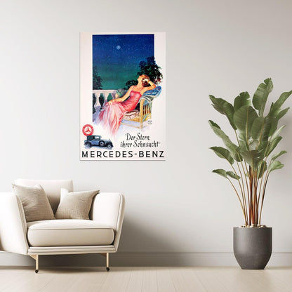 Mercedes-Benz | Vintage German Poster "The Star of Your Desire"