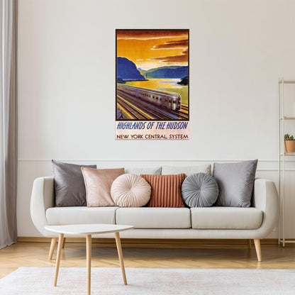 Highlands of the Hudson | Vintage New York Central Train Travel Poster