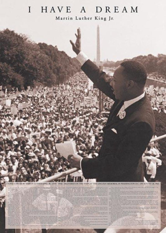 I Have a Dream | Martin Luther King Jr. Motivational Quote Poster | Black History