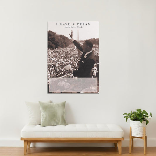 I Have a Dream | Martin Luther King Jr. Motivational Quote Poster | Black History