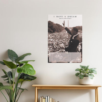 I Have a Dream | Martin Luther King Jr. Motivational Quote Poster | Black History