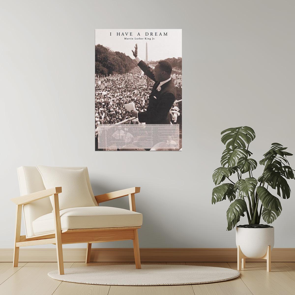 I Have a Dream | Martin Luther King Jr. Motivational Quote Poster | Black History