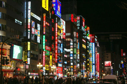 Neon Lights of Shinjuku | Urban Photography Print | Tokyo Japan Travel Poster