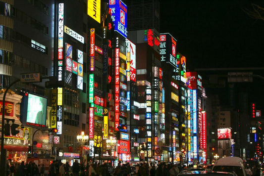 Neon Lights of Shinjuku | Urban Photography Print | Tokyo Japan Travel Poster