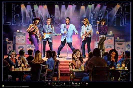 George Bungarda Legends Theatre | Rock and Roll Heaven Concert | Fantasy Music Poster - Music Poster
