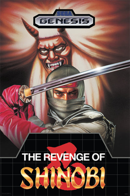 The Revenge of Shinobi | Retro Gaming Poster | Nostalgic Genesis 16-Bit Art