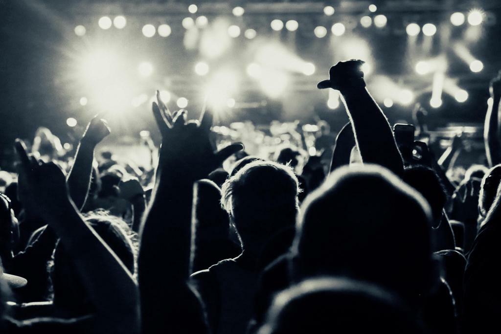 Heavy Metal Concert Poster | Black and White Band Photography | Music Wall Art