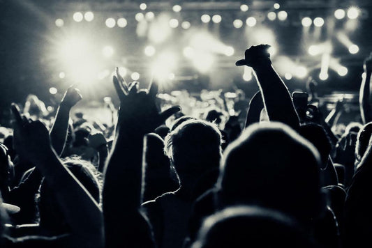 Heavy Metal Concert Poster | Black and White Band Photography | Music Wall Art