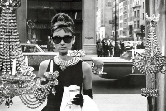 Audrey Hepburn as Holly Golightly | Breakfast at Tiffany's Poster | Classic Movie Scene Art