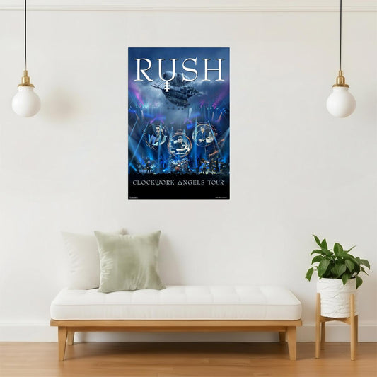 Rush Clockwork Angels Tour | Live Concert Poster | Rock Band Wall Art