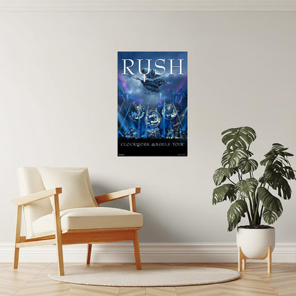 Rush Clockwork Angels Tour | Live Concert Poster | Rock Band Wall Art