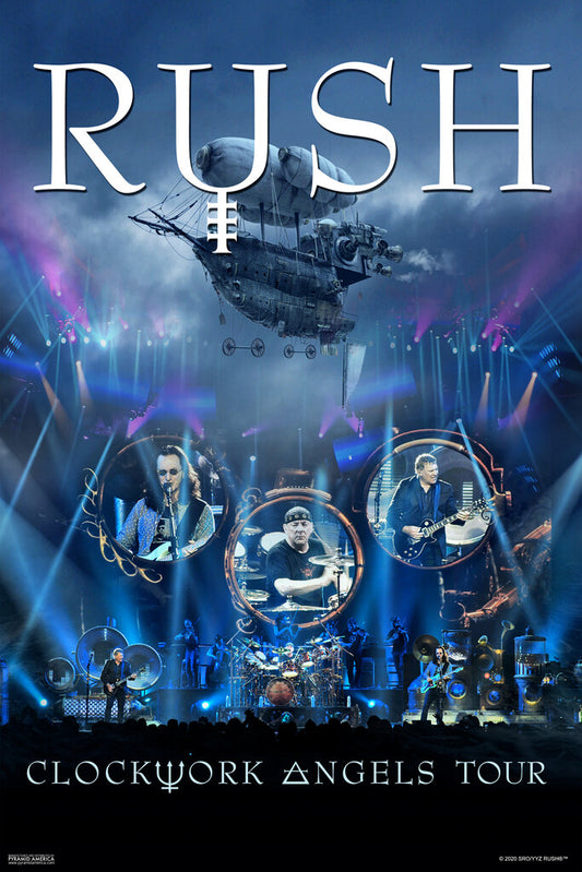Rush Clockwork Angels Tour | Live Concert Poster | Rock Band Wall Art