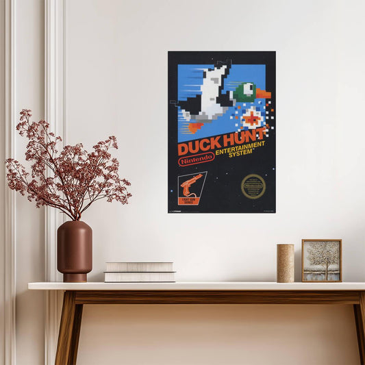 Duck Hunt Box Art | Retro Gaming Poster | Nintendo NES 8-Bit Art