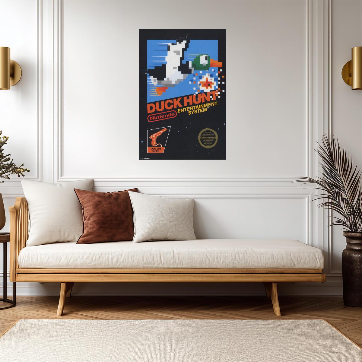 Duck Hunt Box Art | Retro Gaming Poster | Nintendo NES 8-Bit Art