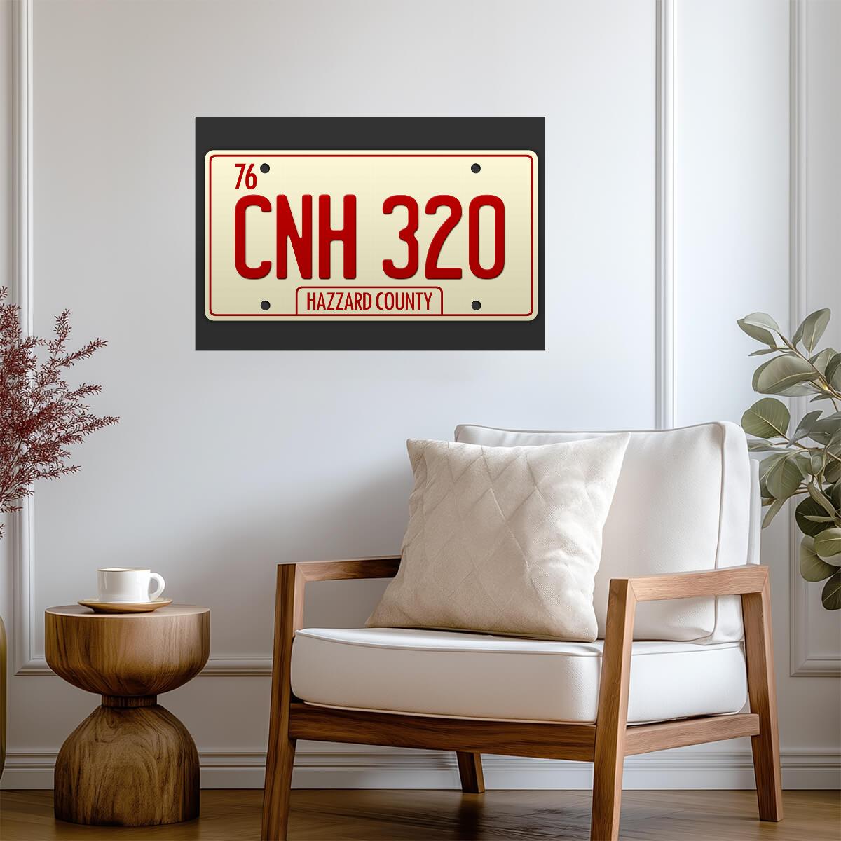 The Dukes of Hazzard | General Lee CNH 320 License Plate | TV Show Prop Poster - Movies & TV Poster