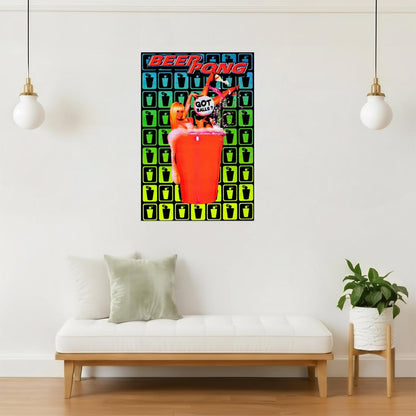 Got Balls? Beer Pong Poster | Funny College Humor | Party Wall Art