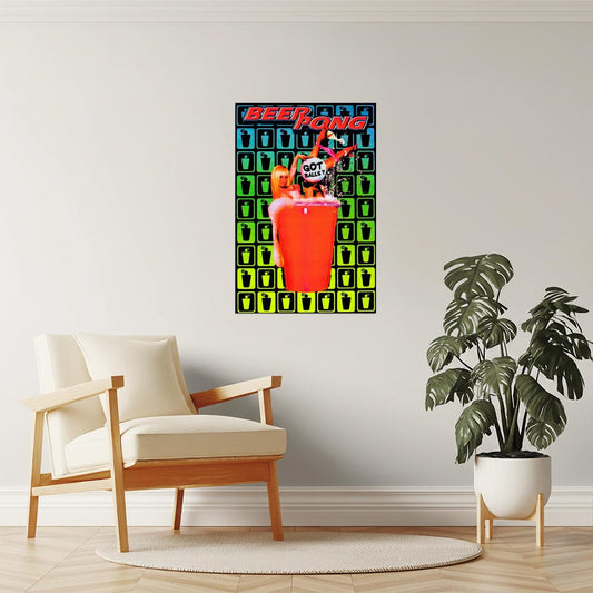 Got Balls? Beer Pong Poster | Funny College Humor | Party Wall Art