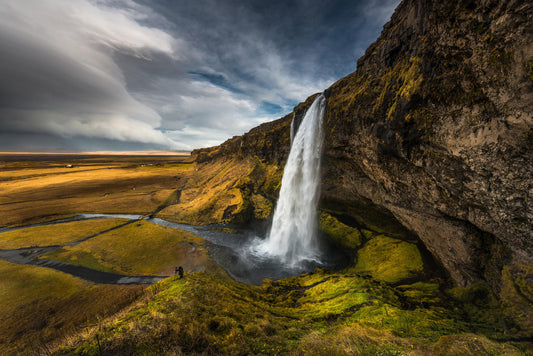 Seljalandsfoss Waterfall Poster | Iceland Landscape Photography | Nature Wall Art
