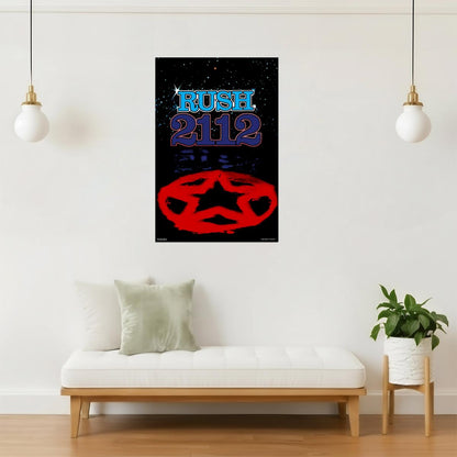 Rush 2112 Album Cover | Classic Rock Poster | Prog Rock Wall Art