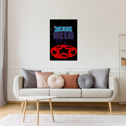 Rush 2112 Album Cover | Classic Rock Poster | Prog Rock Wall Art