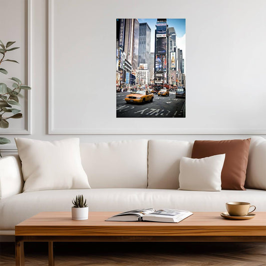 Times Square in Midtown Manhattan | New York City Photography | Urban Scene Poster - Photography Poster