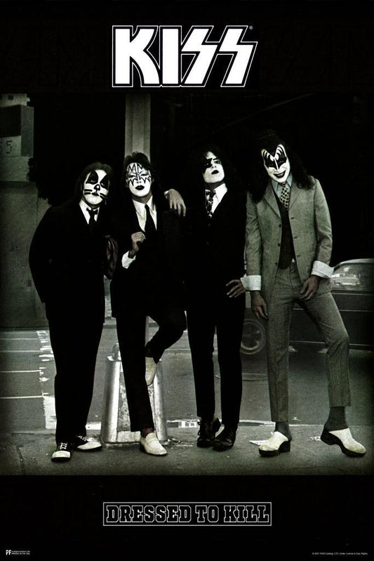 KISS Dressed to Kill | Album Cover Poster | 70s Rock Band Wall Art