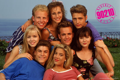 Beverly Hills 90210 | Season 1 Cast Portrait | Vintage 90s TV Series Poster - Movies & TV Poster