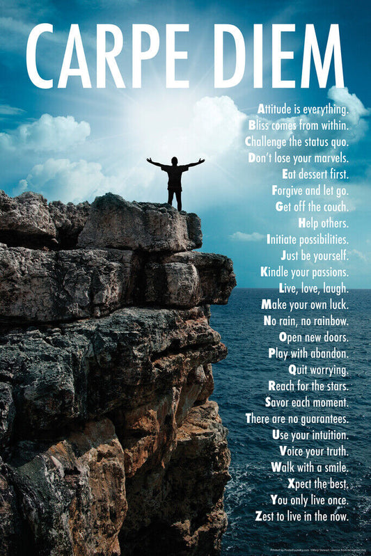 Carpe Diem | Mountaintop Motivational Poster