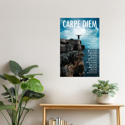 Carpe Diem | Mountaintop Motivational Poster