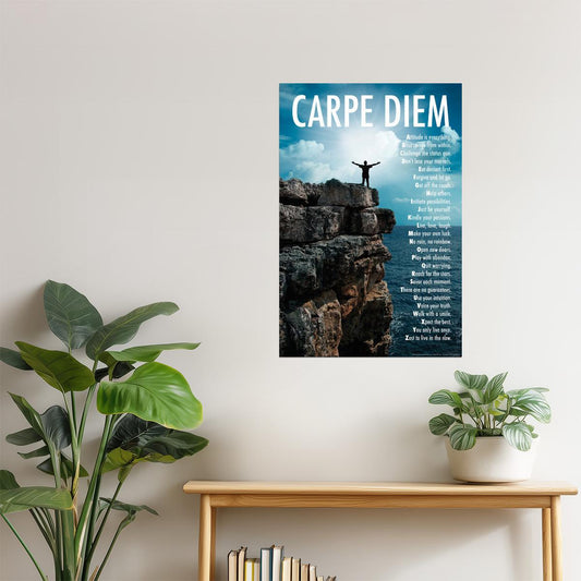 Carpe Diem | Mountaintop Motivational Poster