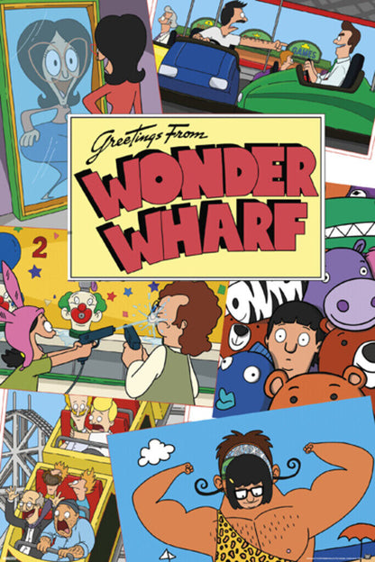 Bob's Burgers | Wonder Wharf Amusement Park | Animated TV Show Poster - Movies & TV Poster