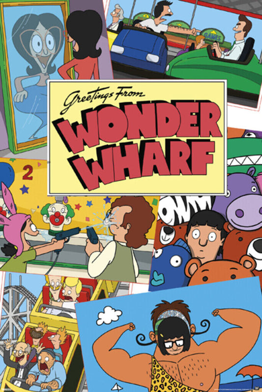 Bob's Burgers | Wonder Wharf Amusement Park | Animated TV Show Poster - Movies & TV Poster