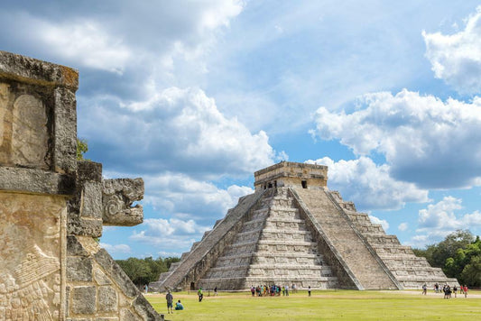 El Castillo Mayan Temple at Chichen Itza | Mexico Architecture Photography | Historical Landmark Poster - Photography Poster