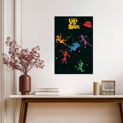 Lost in Space | Floating Cast in Zero Gravity | Sci-Fi TV Show Poster - Movies & TV Poster