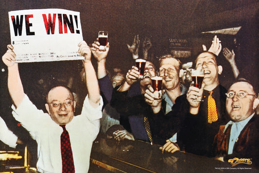 Cheers TV Show Opening Credits | We Win Scene | Vintage Boston Bar Poster - Movies & TV Poster