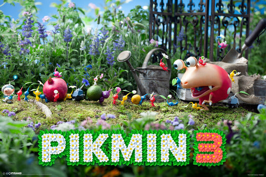 Pikmin 3 | Vibrant Video Game Poster | Strategy Game Wall Art