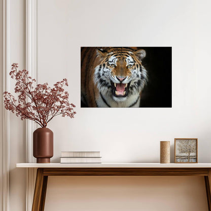 Siberian Tiger Up Close | Wildlife Photography Portrait | Animal Wall Art Poster - Photography Poster