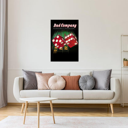 Bad Company Straight Shooter | Album Cover Art | Classic 70s Rock Poster