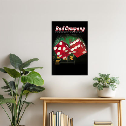 Bad Company Straight Shooter | Album Cover Art | Classic 70s Rock Poster