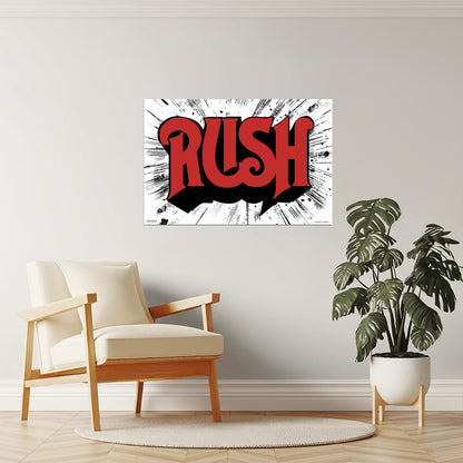 Rush Classic Logo | Rock Band Poster | Vintage Music Wall Art