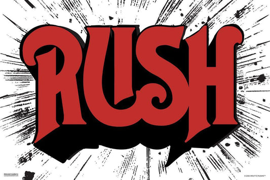 Rush Classic Logo | Rock Band Poster | Vintage Music Wall Art
