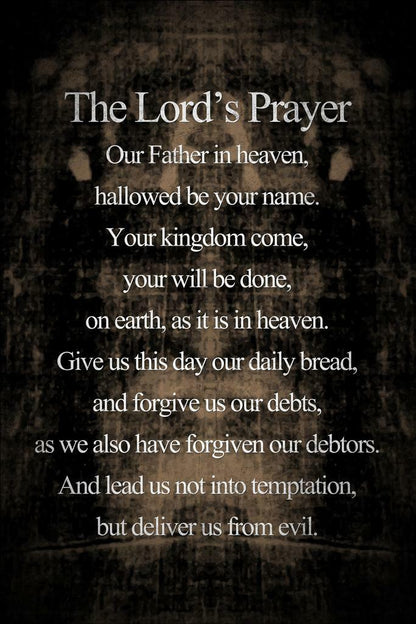 The Lord’s Prayer | Religious Inspirational Poster
